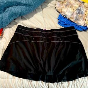 Athleta Black Tennis Skirt XL